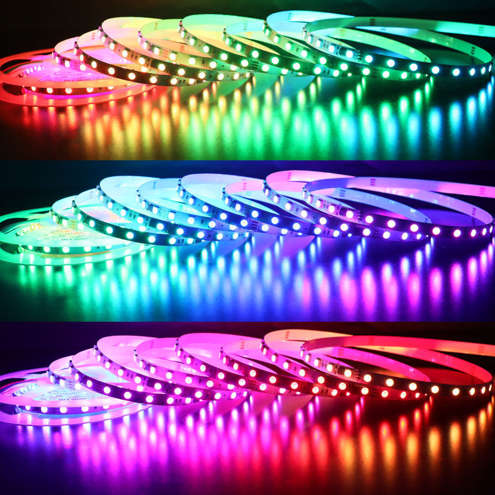 WS2811 DC24V SMD5050 72LEDs/m 8mm Flexible Addressable RGB LED Strip Light 5m/16.4ft WS2811 DC24V SMD5050 72LEDs/m 8mm Flexible Addressable RGB LED Strip Light 5m/16.4ft
